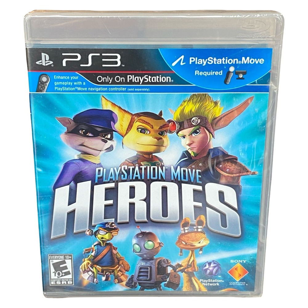PlayStation Move Heroes Sony PS3 Ratchet Clank Jak Sly Cooper Factory Sealed